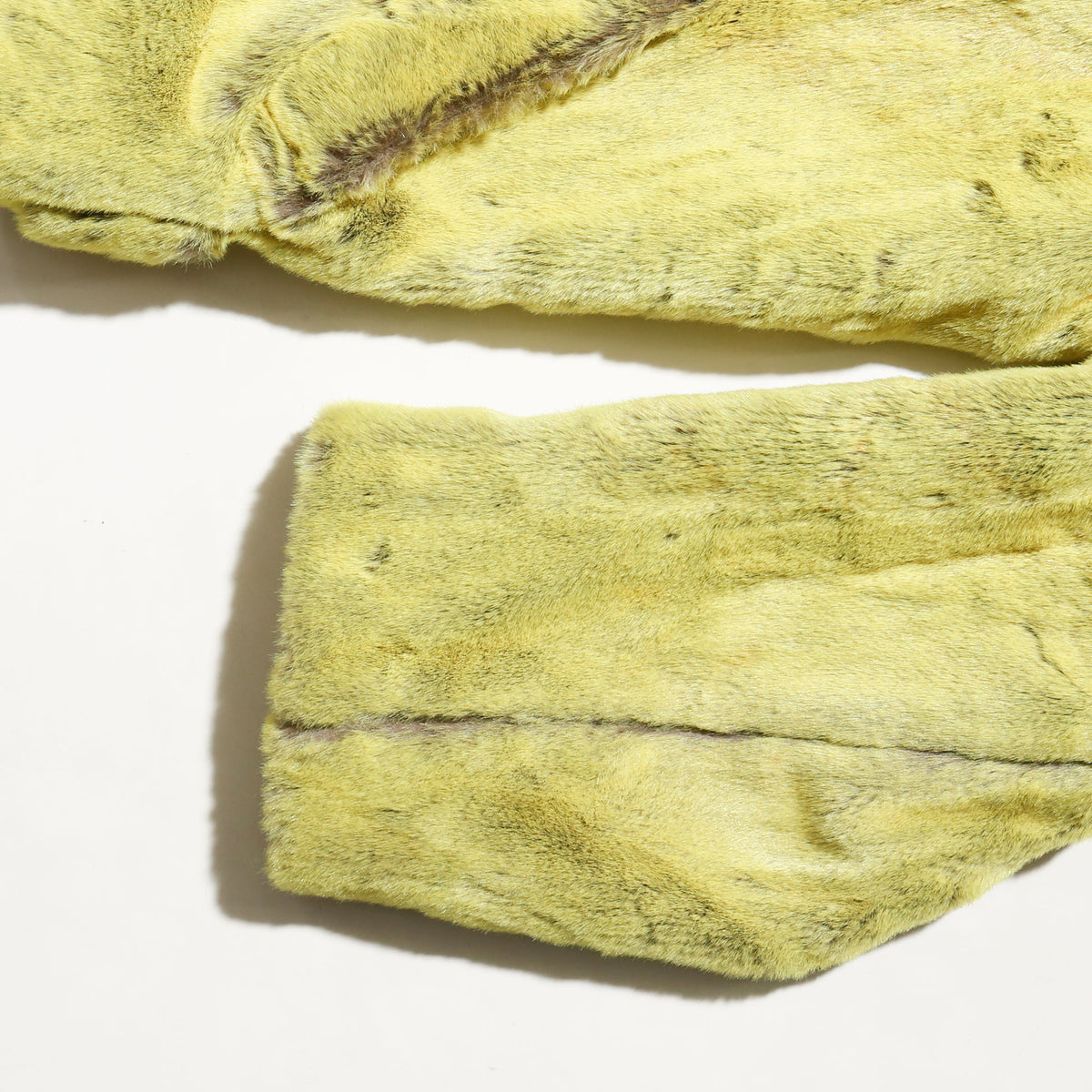 vintage neon faux fur jacket