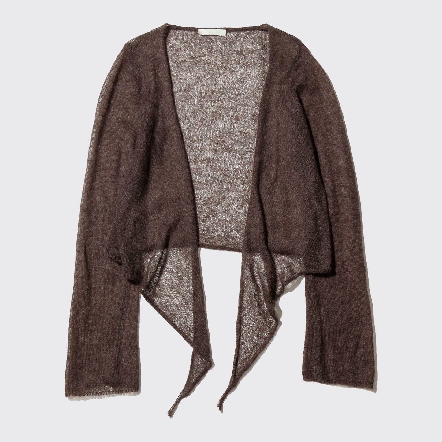 vintage deformed low gauge cardigan