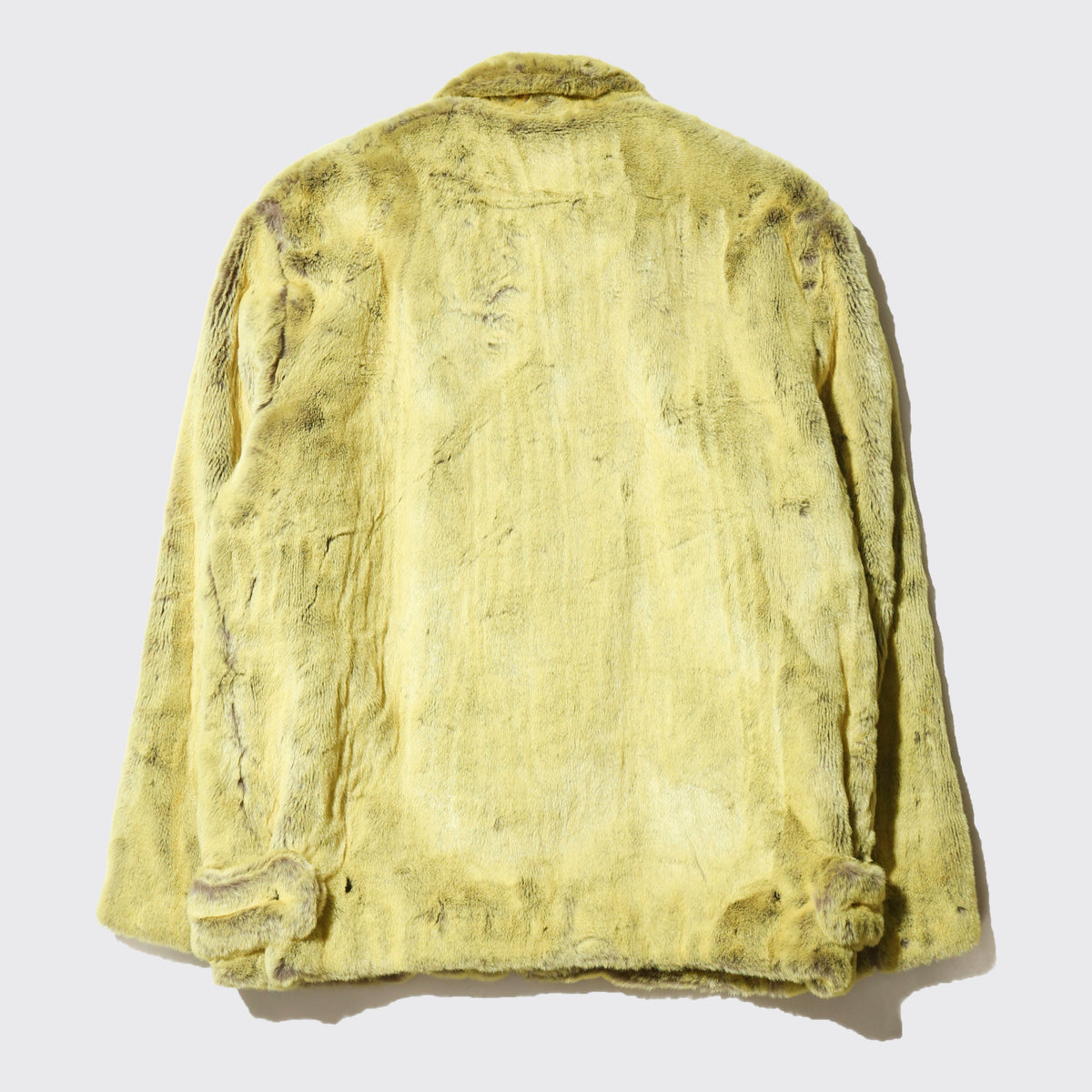 vintage neon faux fur jacket