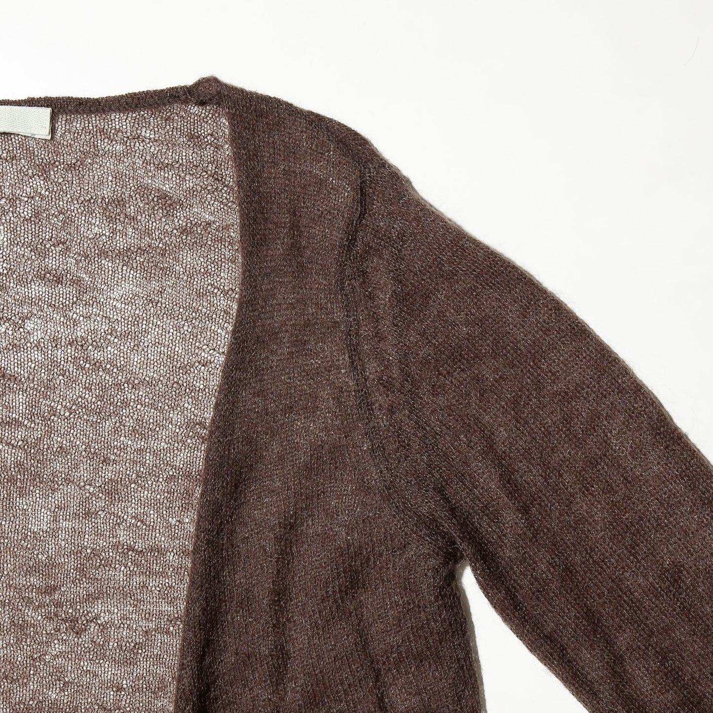 vintage deformed low gauge cardigan