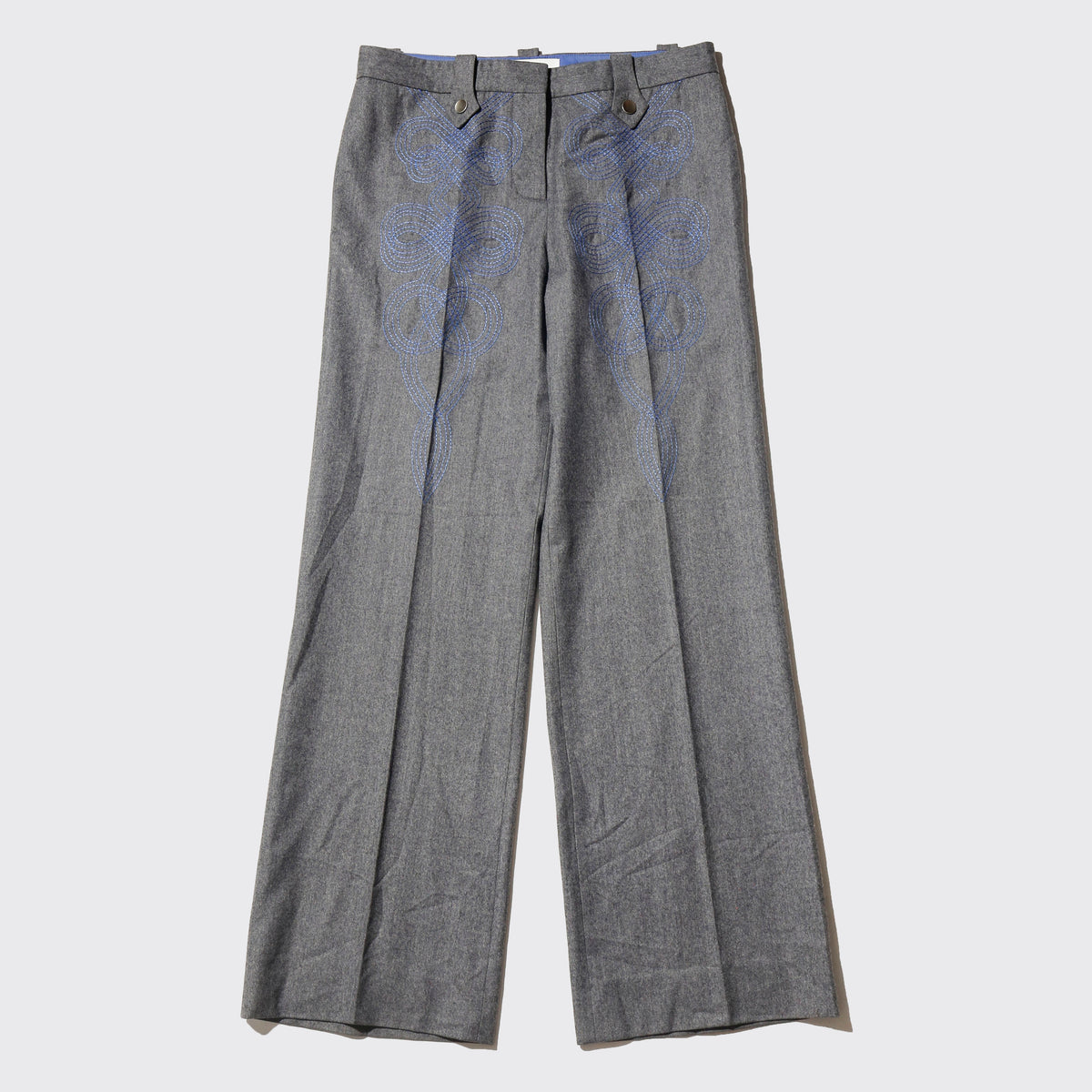vintage 00's vikto&rolf broderied  wool slacks