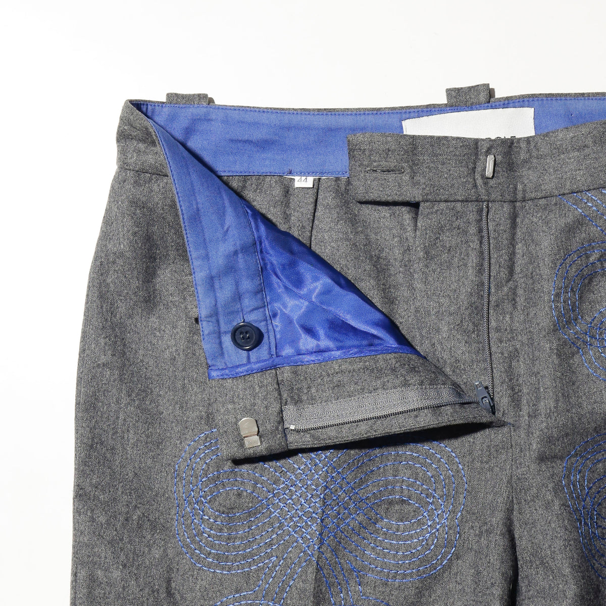 vintage 00's vikto&rolf broderied  wool slacks