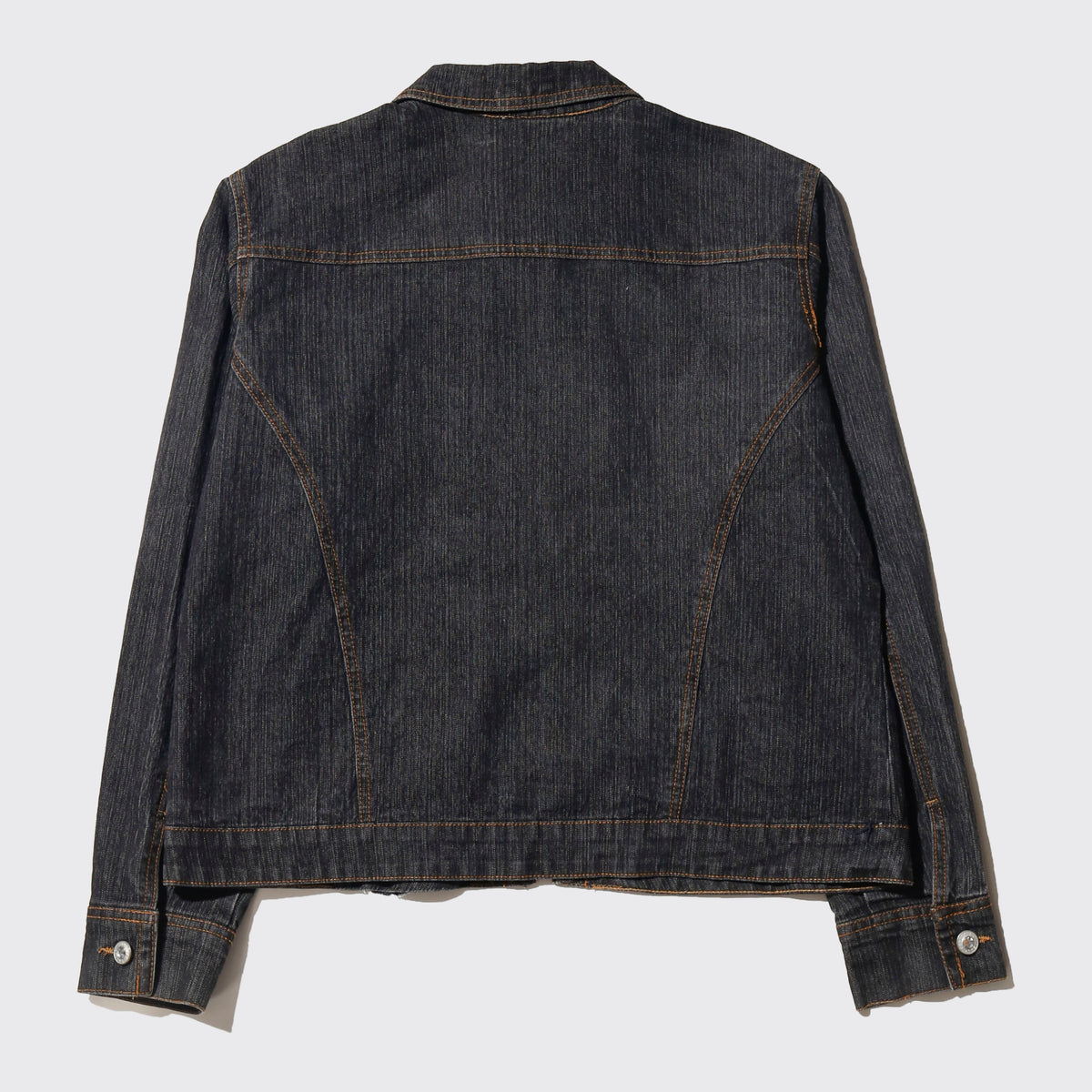 vintage cropped rhinestone truker jacket
