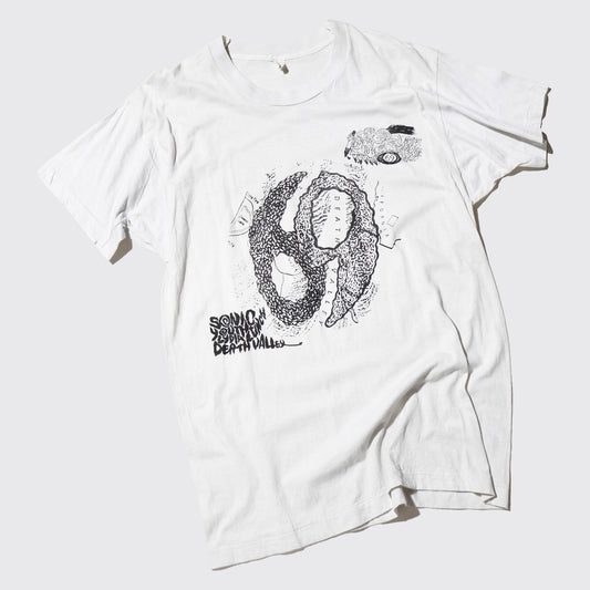 vintage 80’s Sonic Youth Sonic / Lydia Lunch Death Valley ‘69 t-shirt , design by Savage Pencil