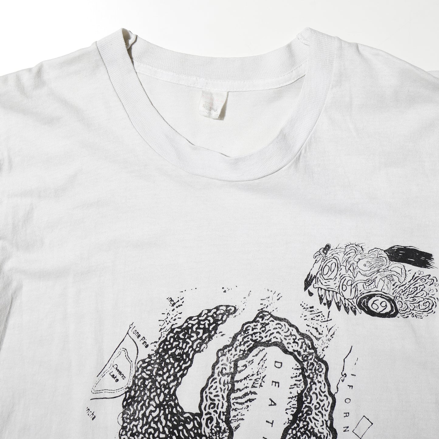 vintage 80’s Sonic Youth Sonic / Lydia Lunch Death Valley ‘69 t-shirt , design by Savage Pencil