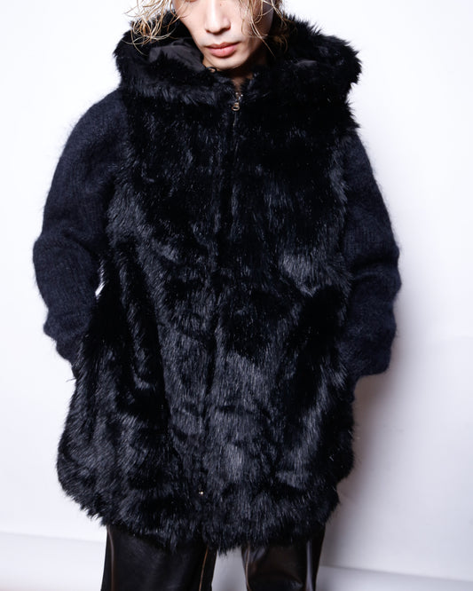 vintage reversible fur vest