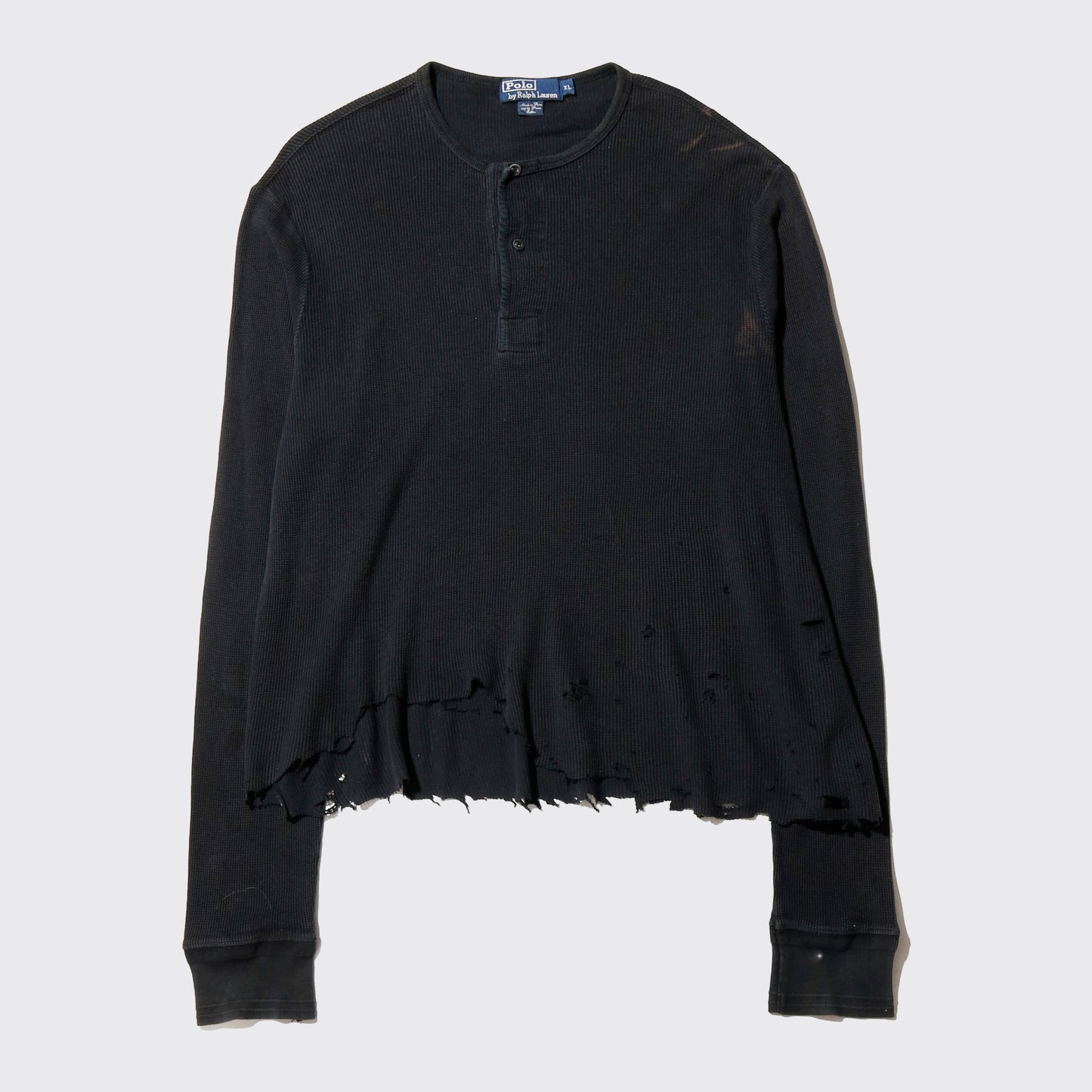*one-off polo ralph lauren broken henry neck thermal cut sew