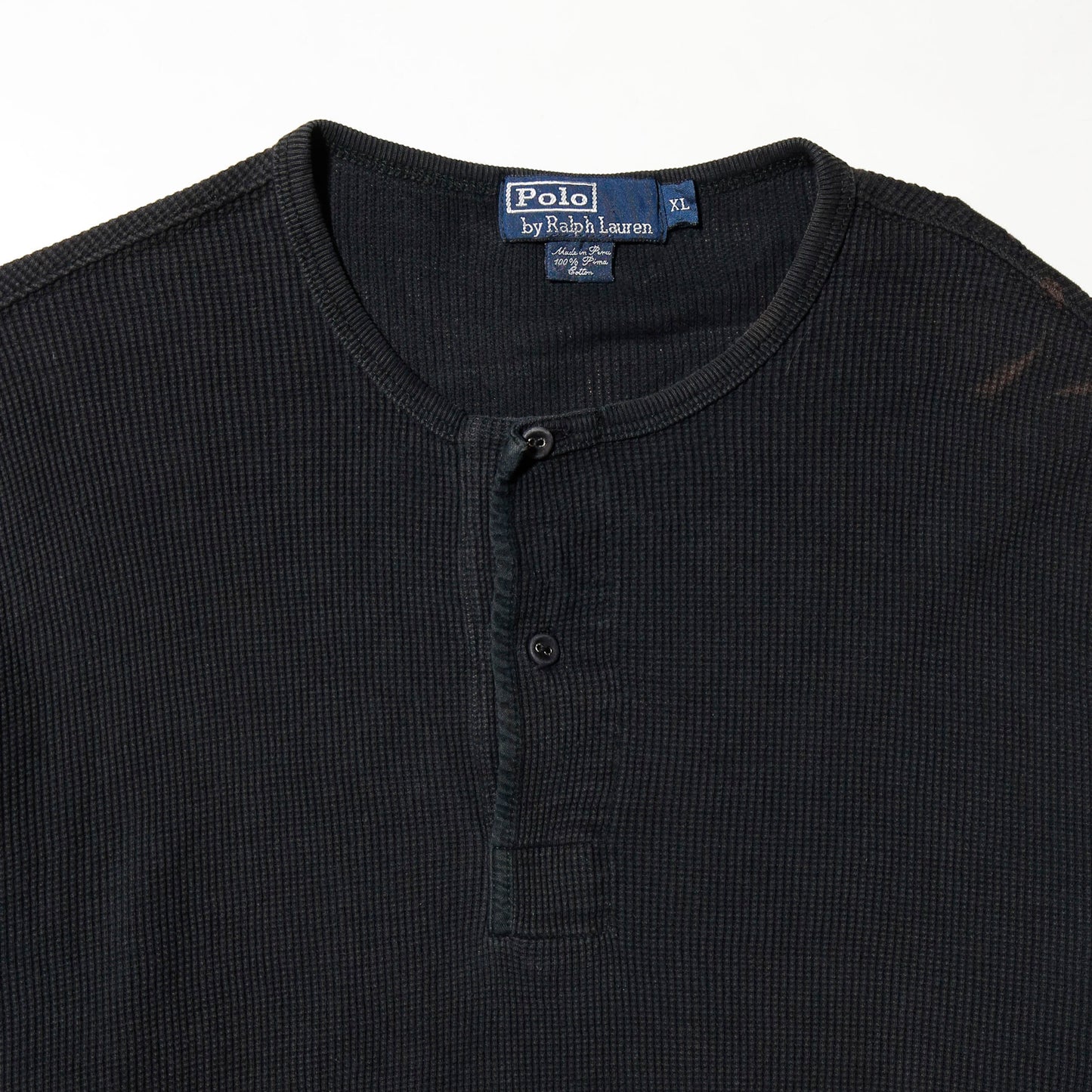 *one-off polo ralph lauren broken henry neck thermal cut sew