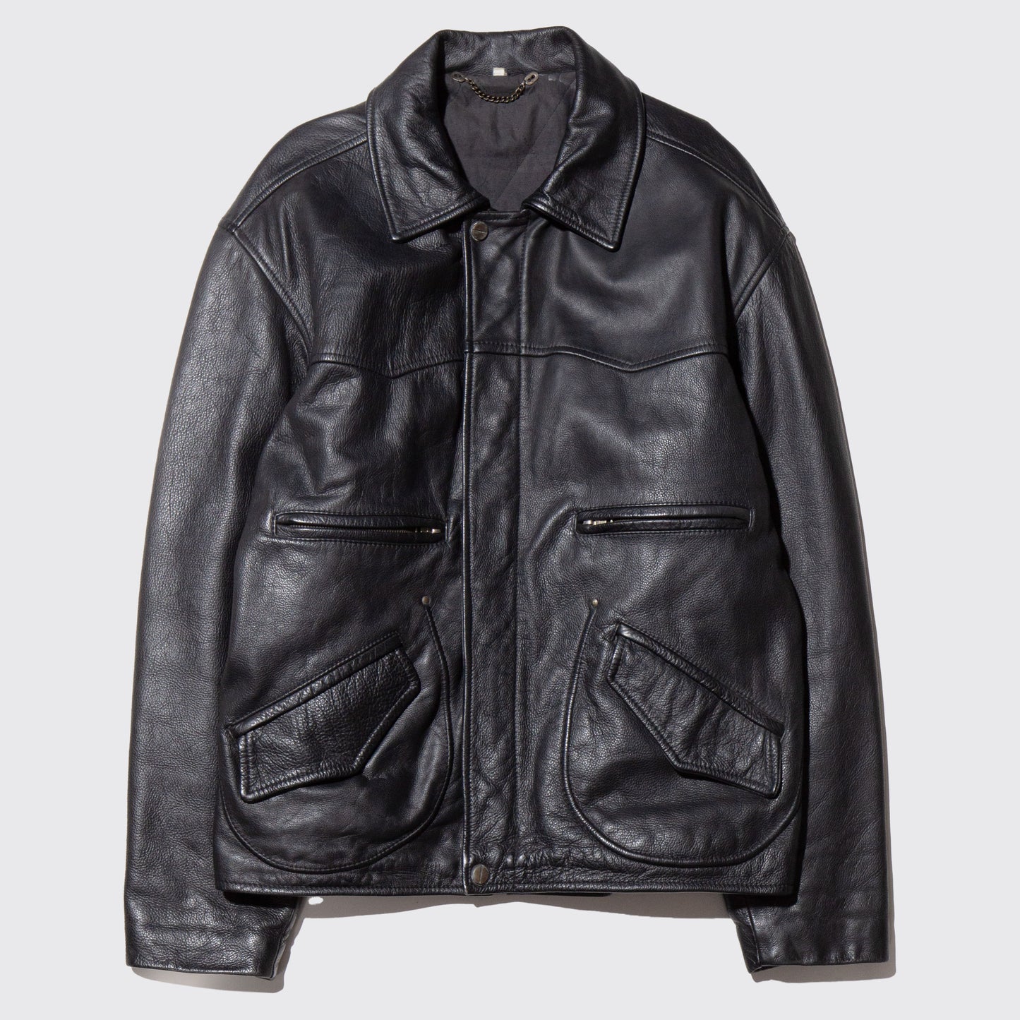 vintage euro 4p leather jacket