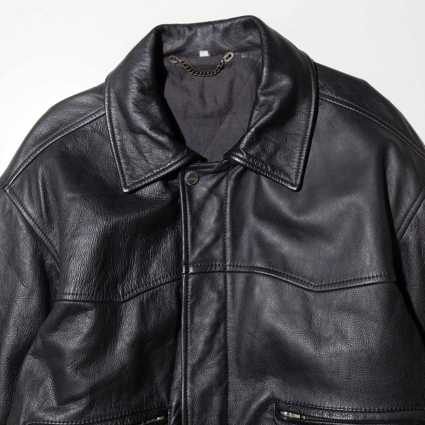 vintage euro 4p leather jacket