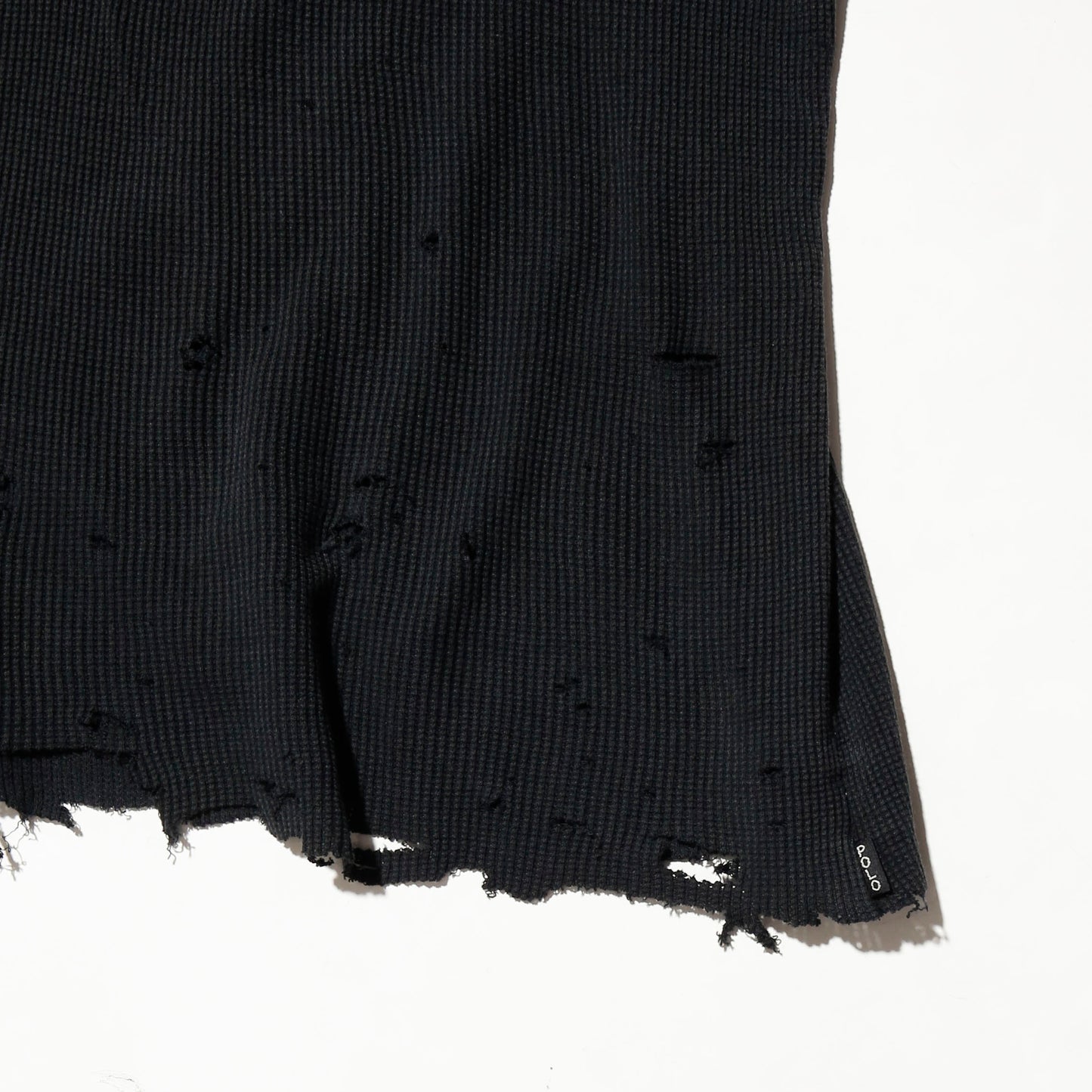 *one-off polo ralph lauren broken henry neck thermal cut sew