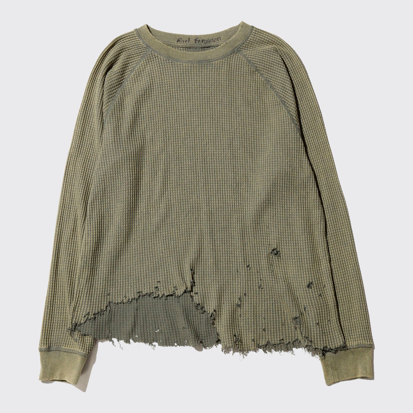 *one-off broken thermal cut sew