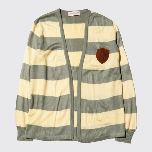 vintage fred perry emblemed border cardigan