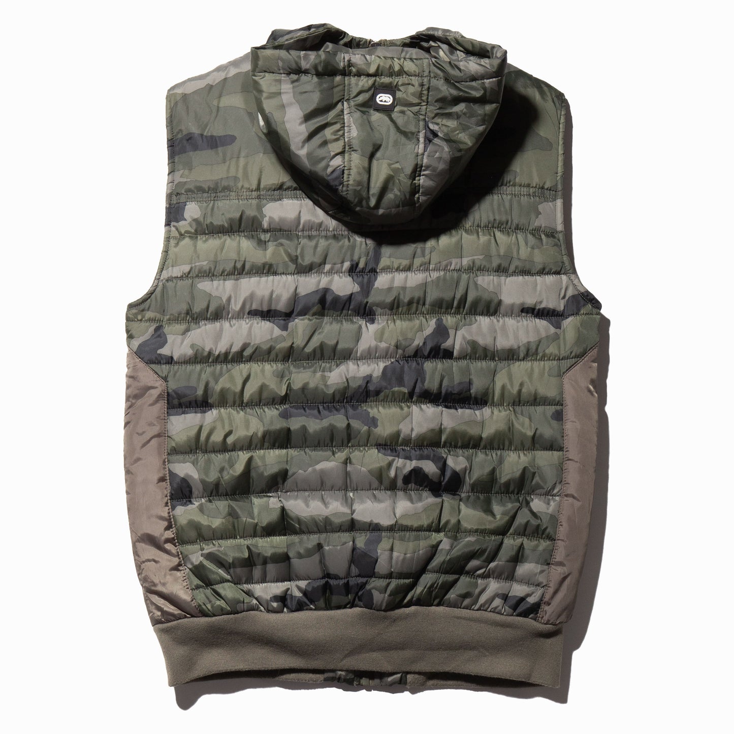 vintage echko camo hooded vest