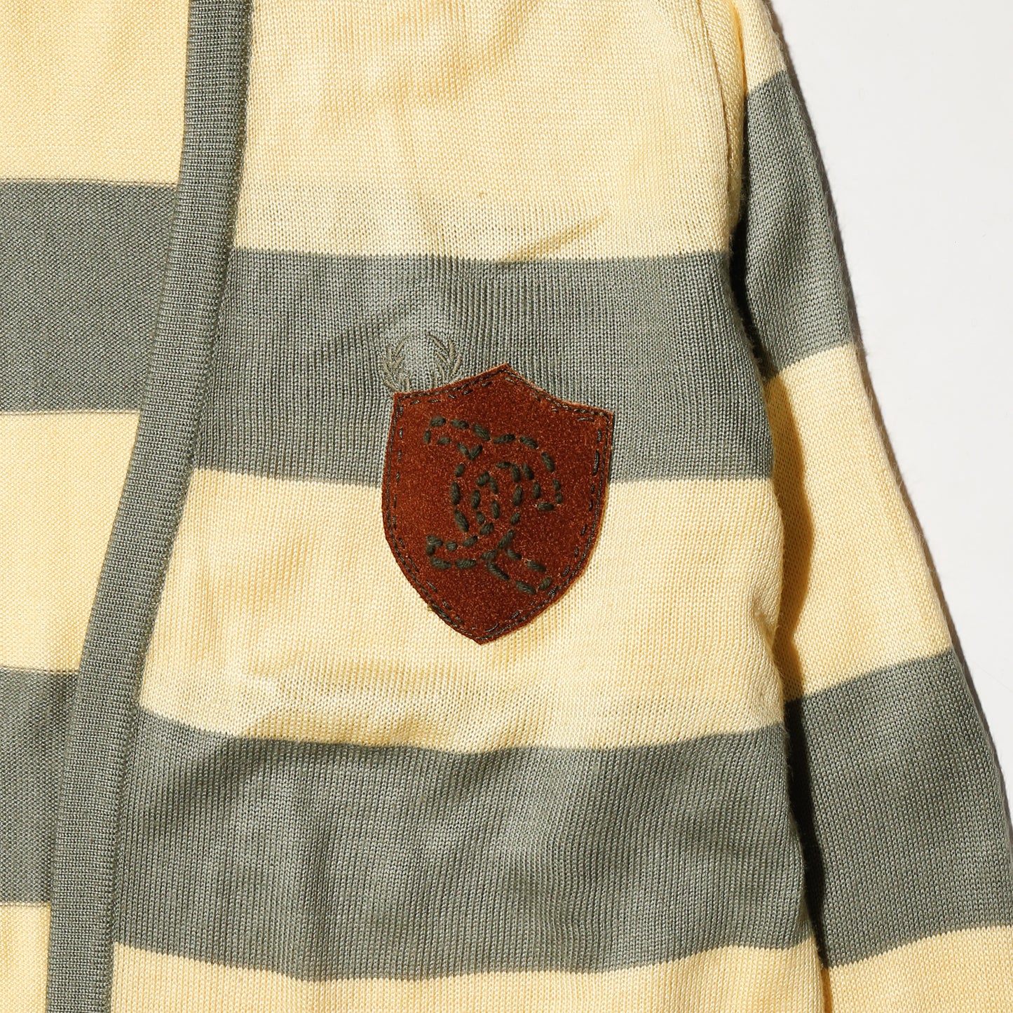 vintage fred perry emblemed border cardigan