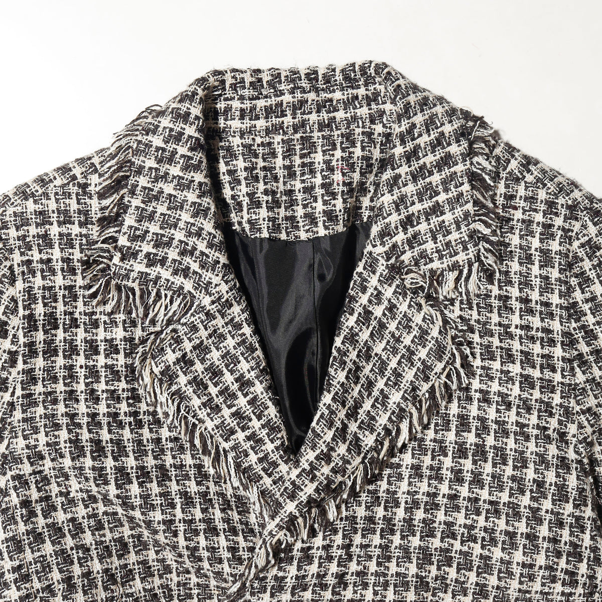 vintage fringe tweed evening jacket