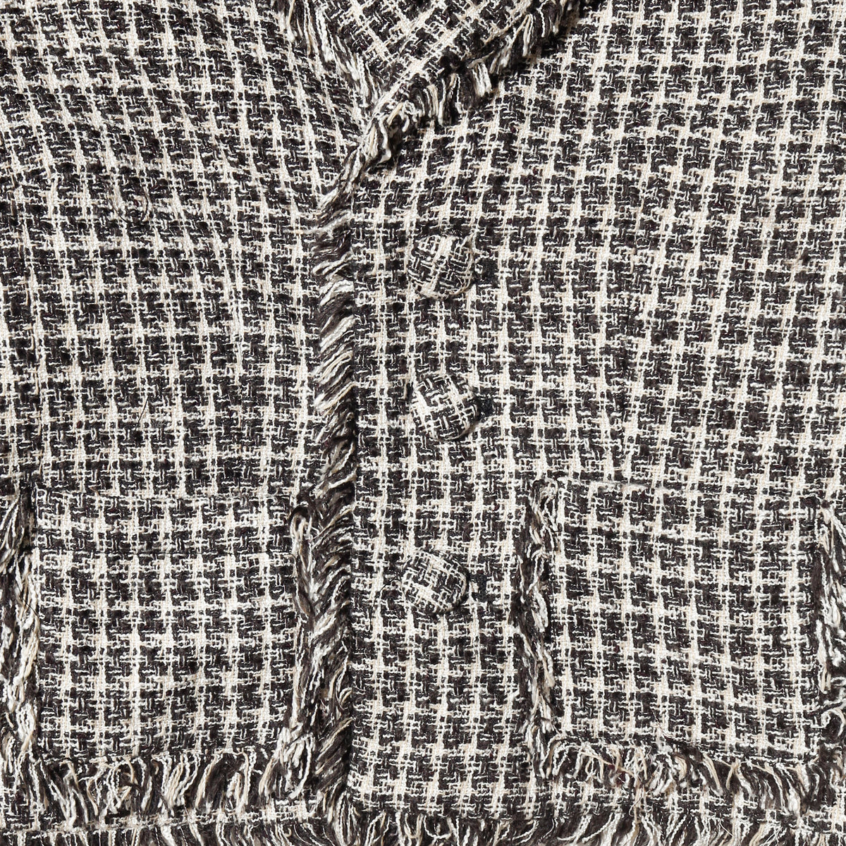 vintage fringe tweed evening jacket