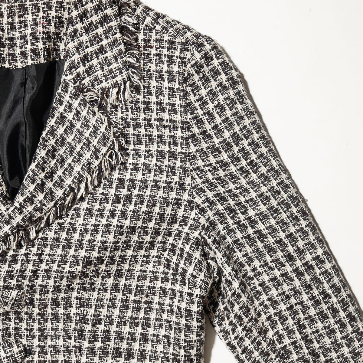 vintage fringe tweed evening jacket