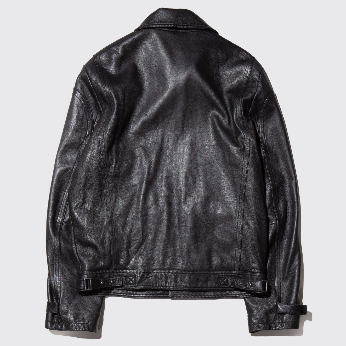 vintage single leather jacket