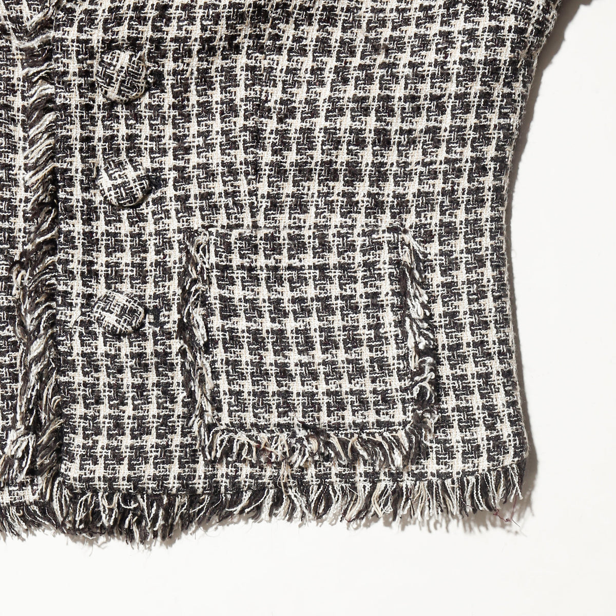vintage fringe tweed evening jacket