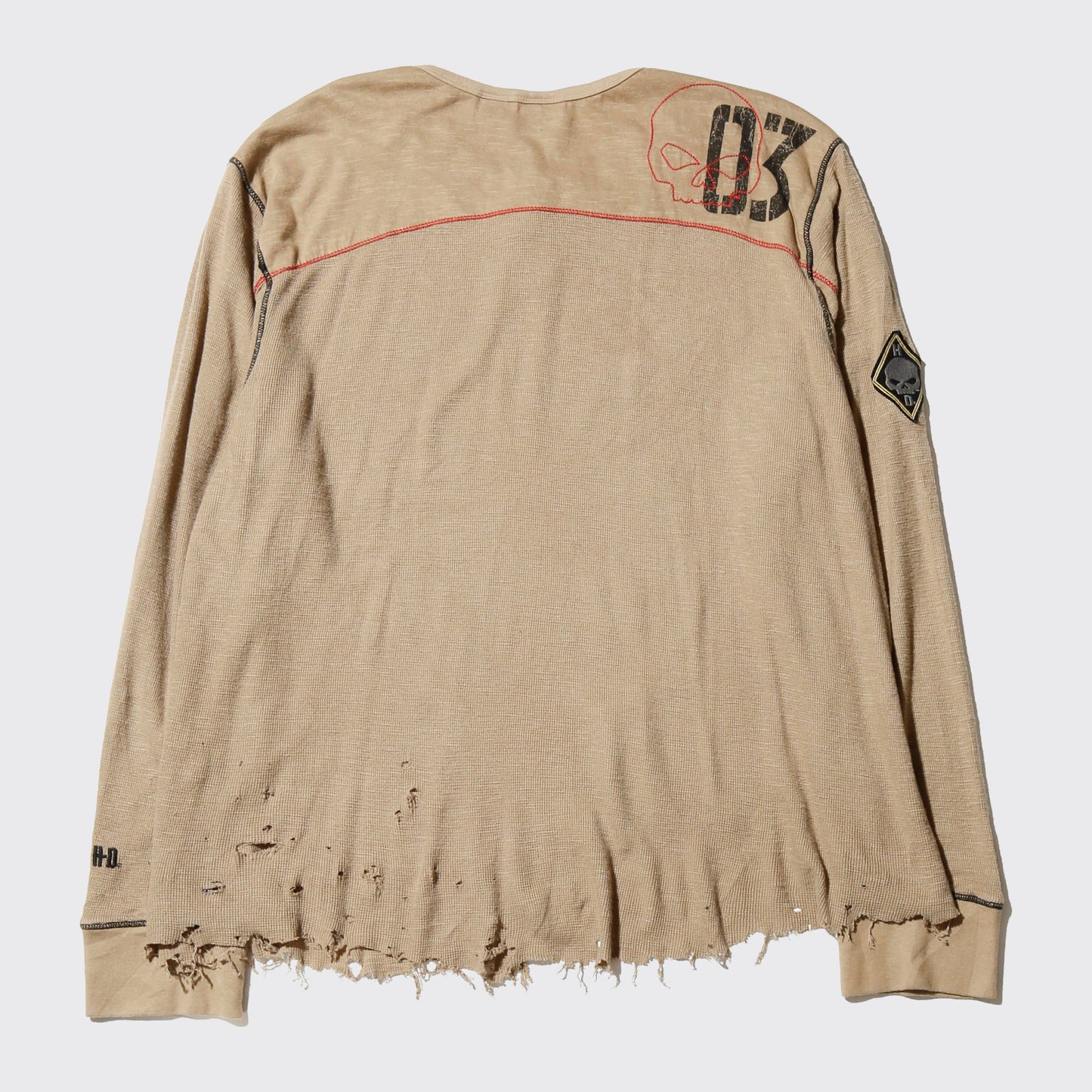 *one-off harley-davidson broken henry neck cut sew