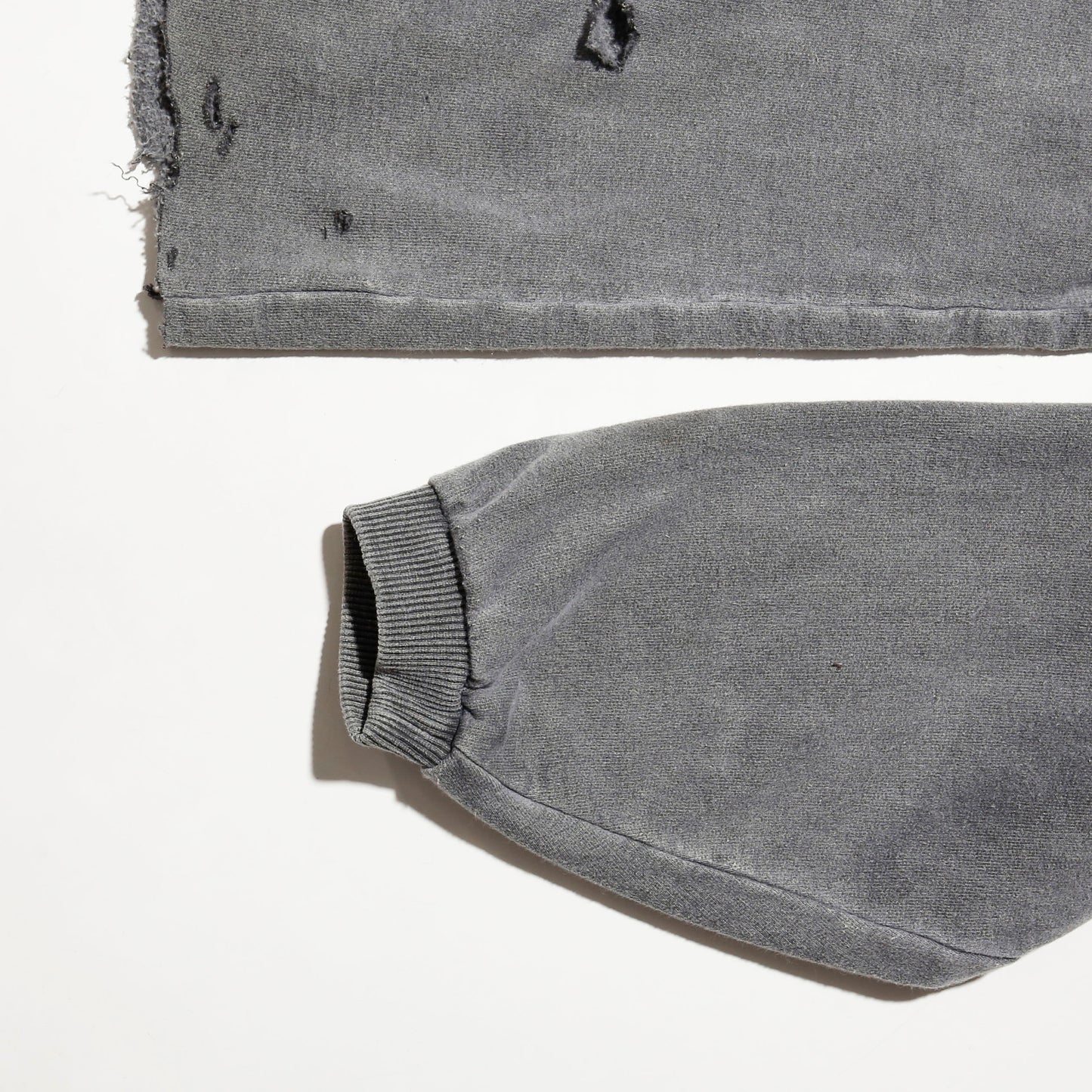 *one-off broken half zip sweat