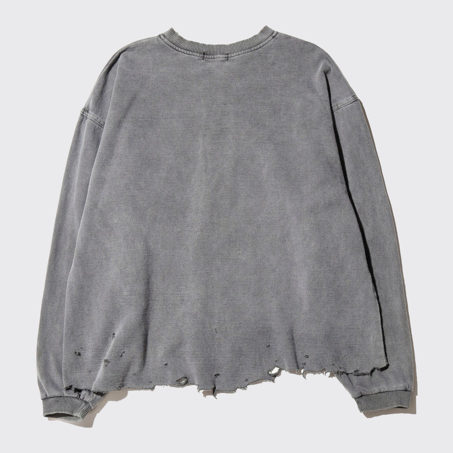 *one-off broken half zip sweat