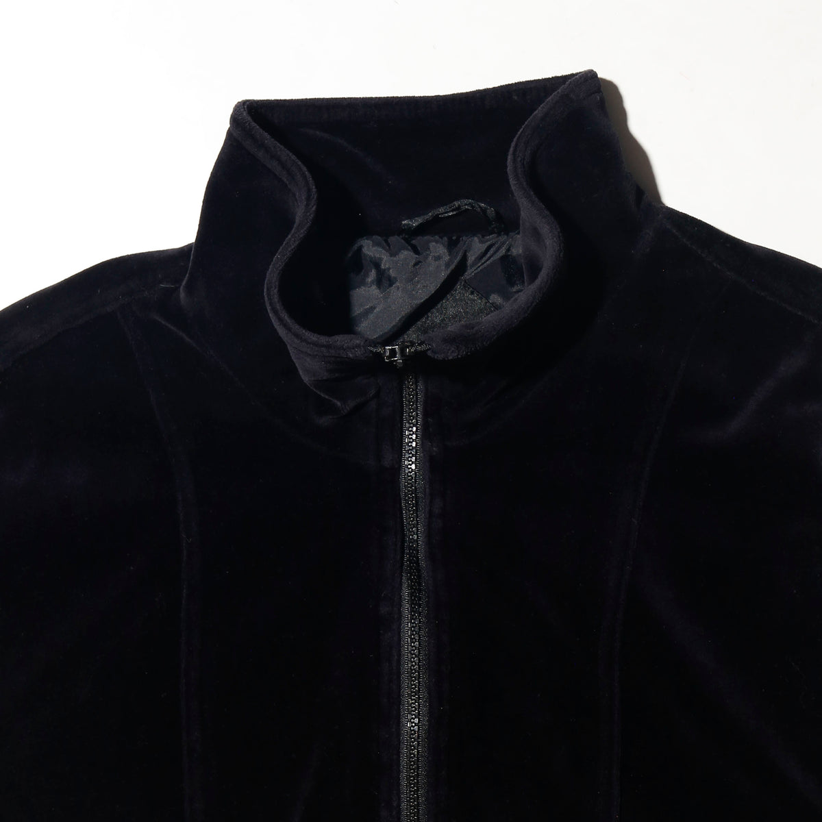 vintage star patch piping velour truck jacket