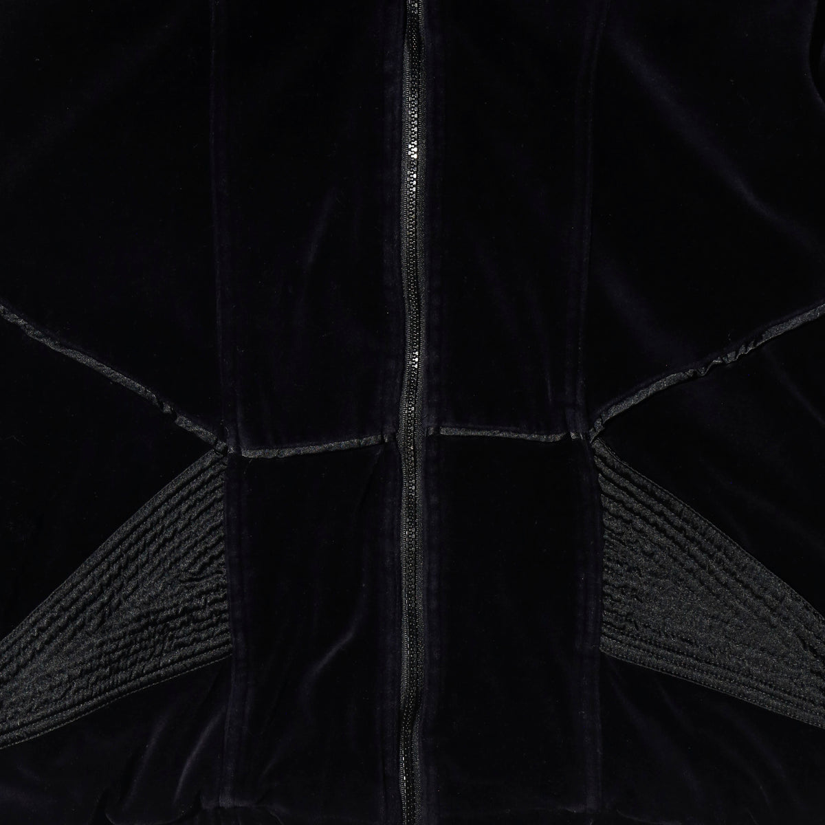 vintage star patch piping velour truck jacket