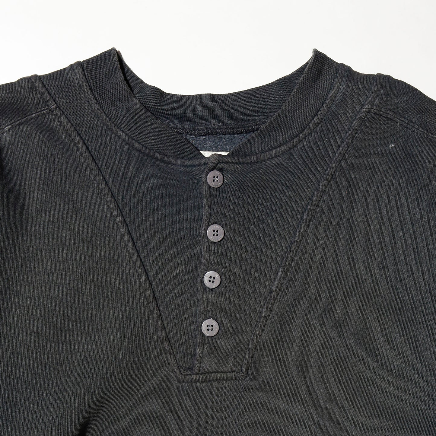 *one-off broken henry neck sweat