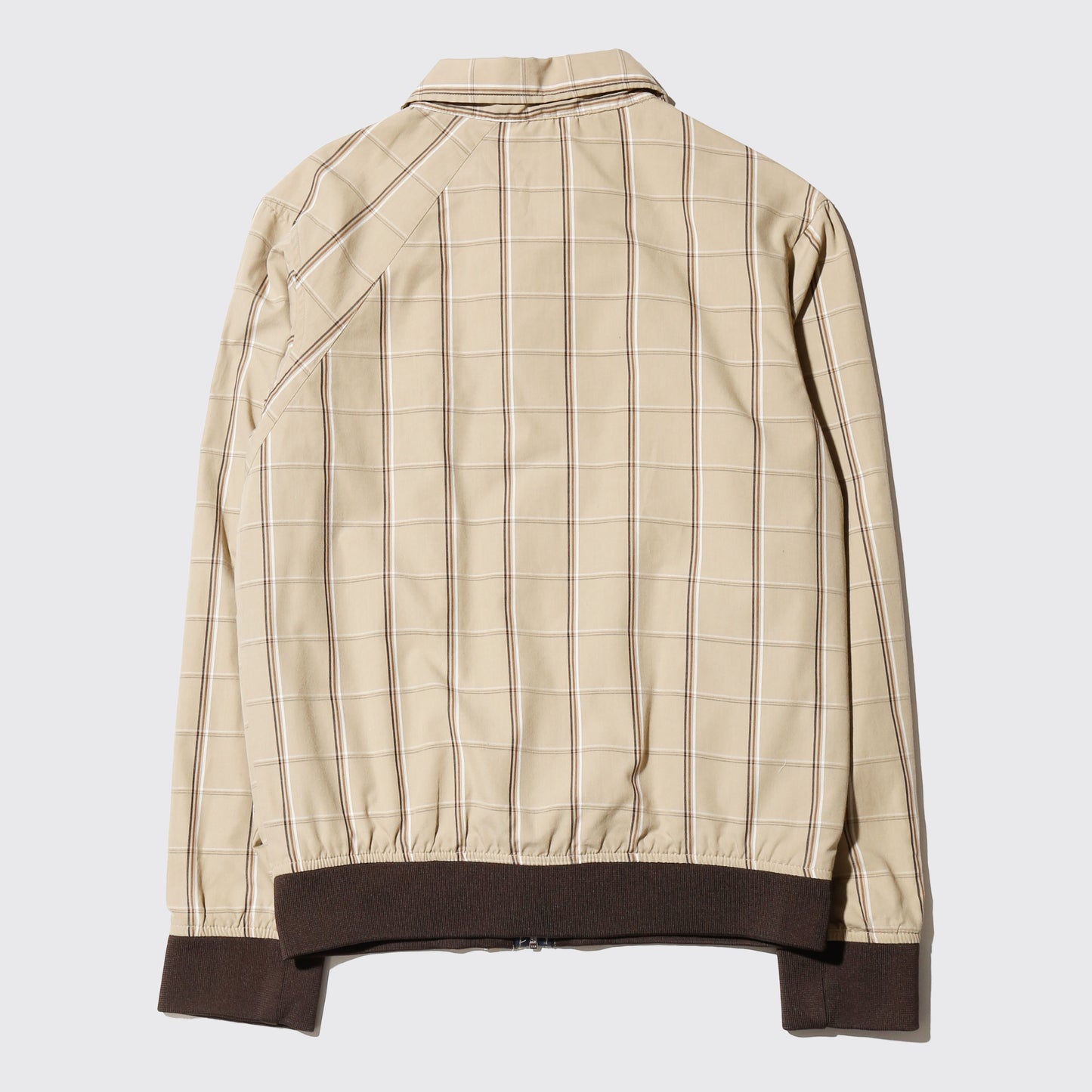 vintage check harrington jacket, with copper badge