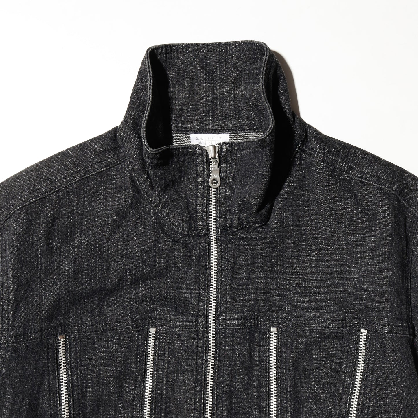 vintage rail zip denim jacket