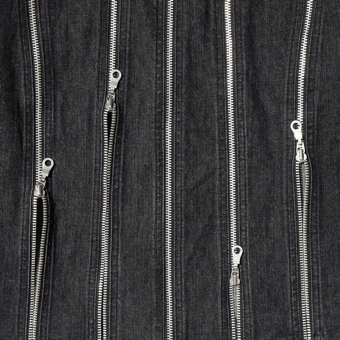 vintage rail zip denim jacket