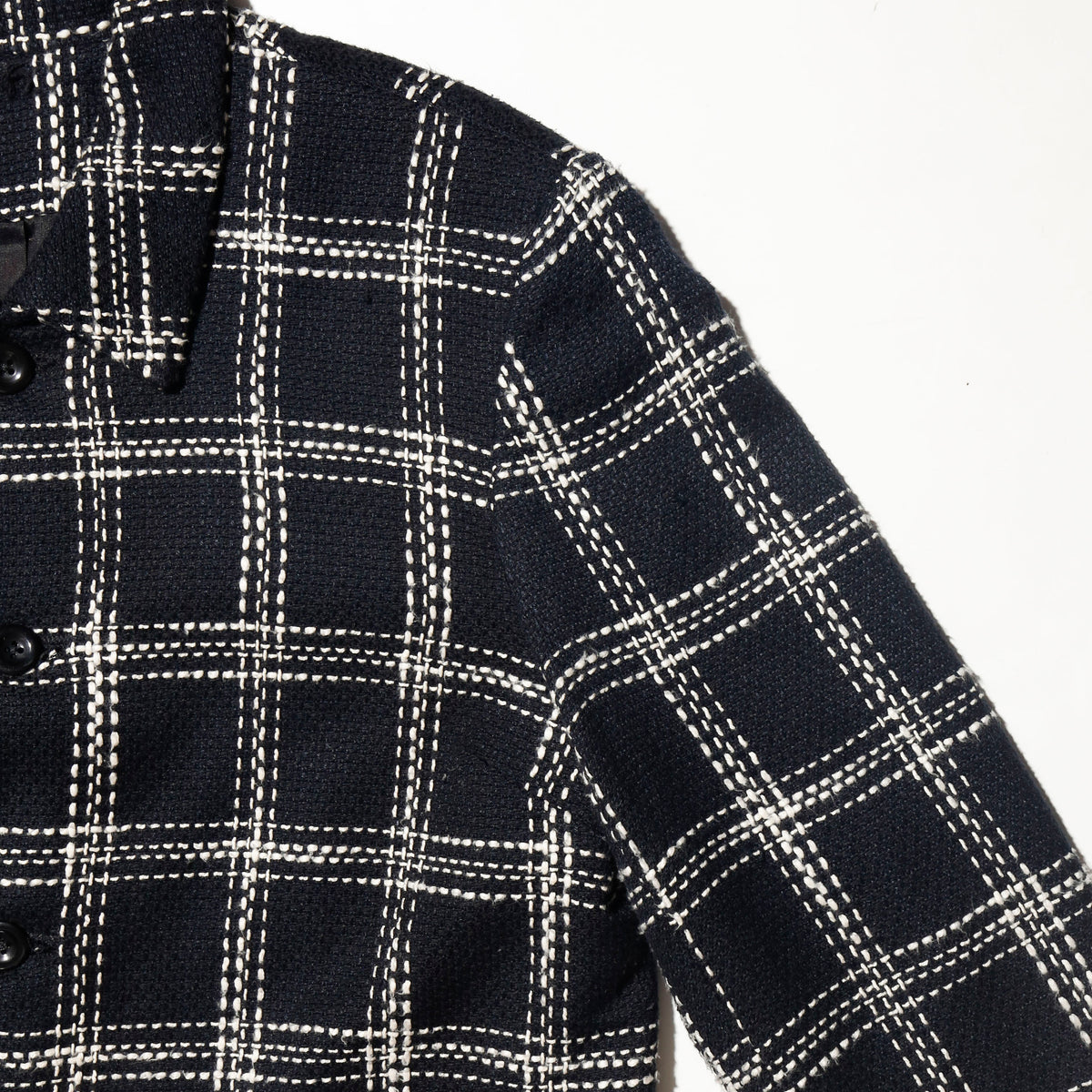 vintage 5b check tweed jacket