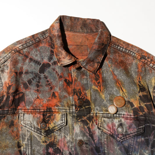 *one-off hybrid trucker jacket , "psychedelic effect"
