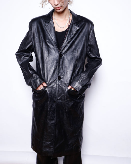 vintage 3b leather coat