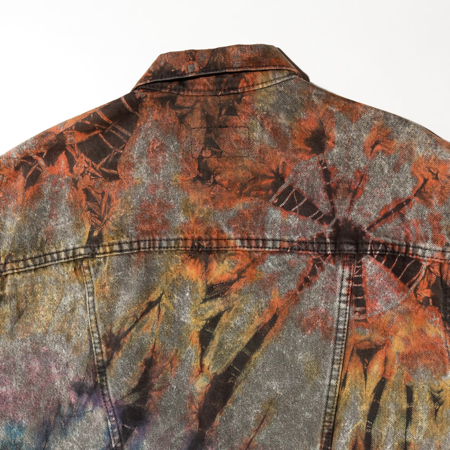 *one-off hybrid trucker jacket , "psychedelic effect"