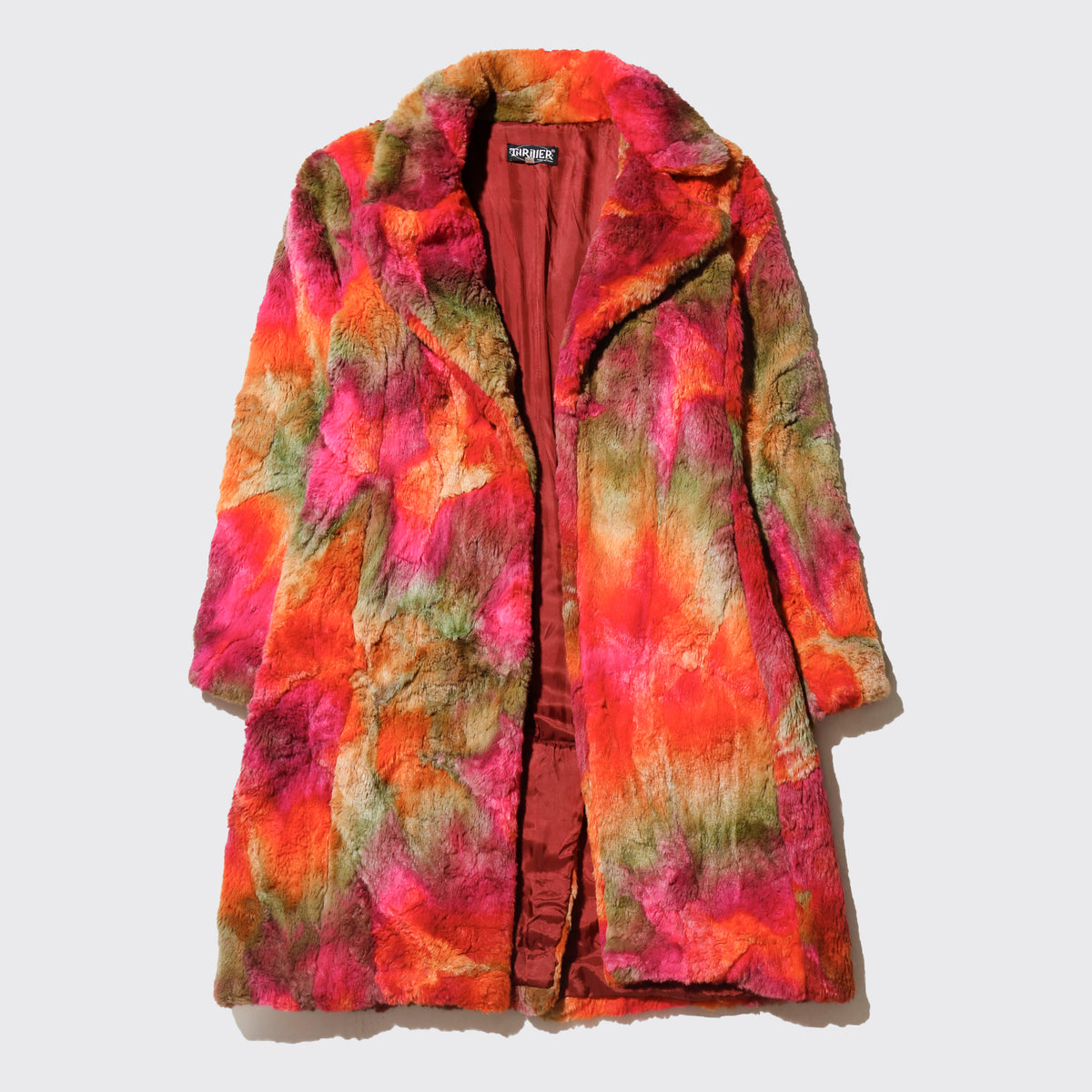 vintage euro faux fur chameleon coat
