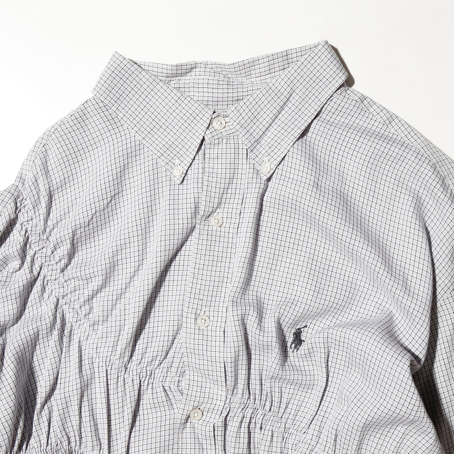 *one-off irregular gathering shirt