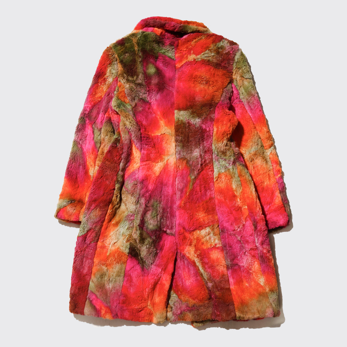vintage euro faux fur chameleon coat