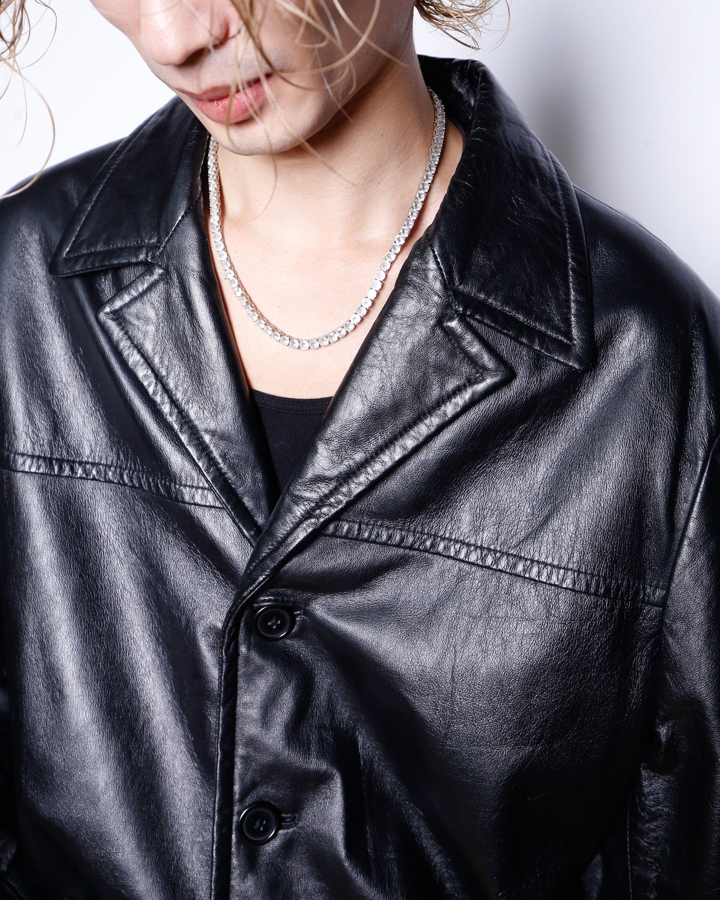 vintage 4b ​​leather coat