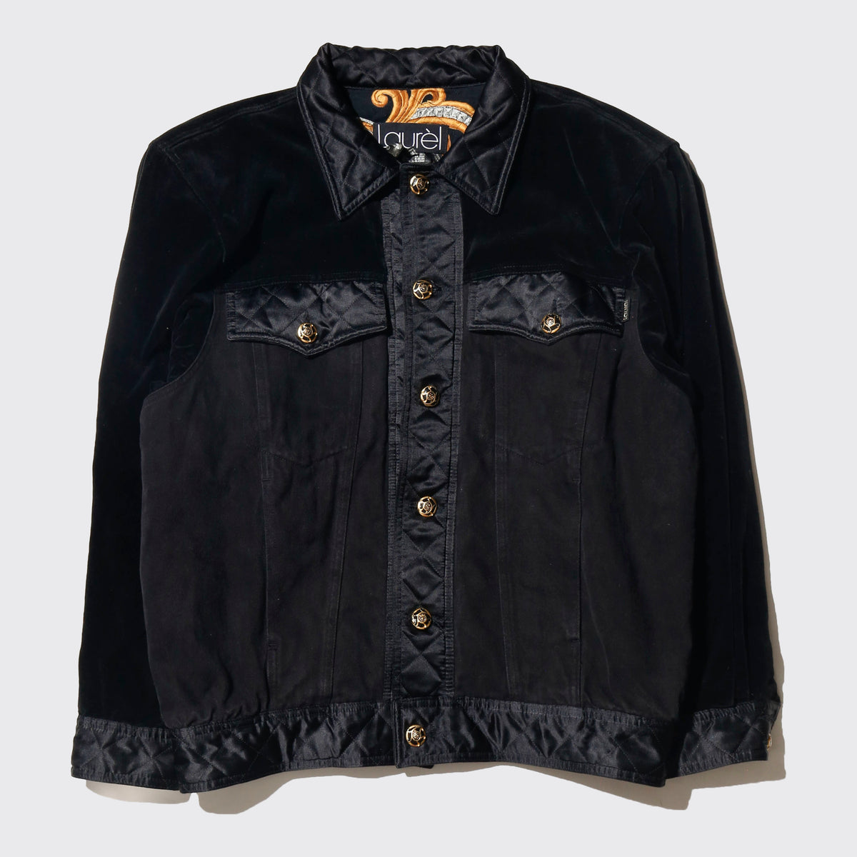 vintage baroque trucker jacket