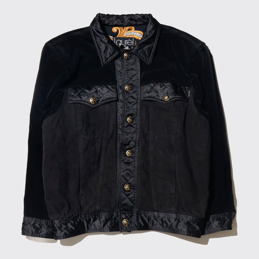 vintage baroque trucker jacket