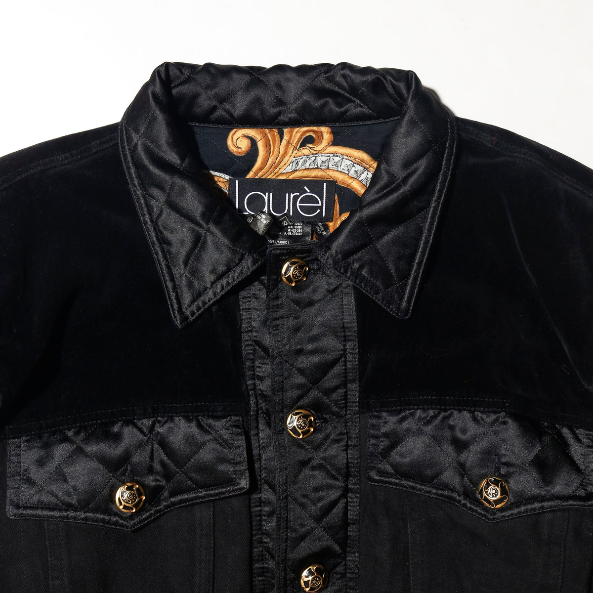 vintage baroque trucker jacket