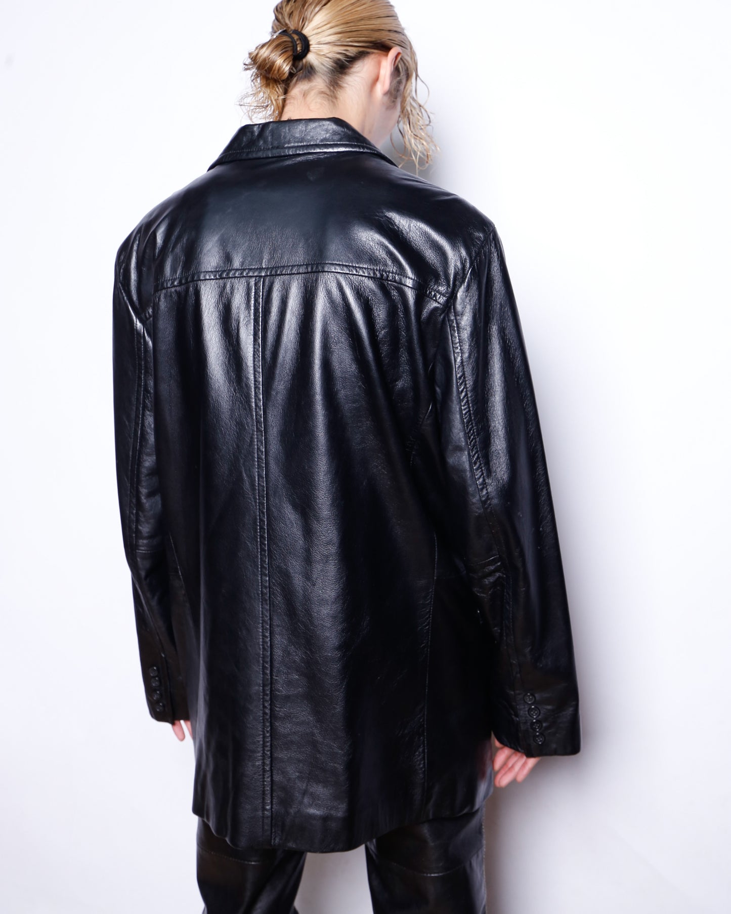 vintage 4b ​​leather coat