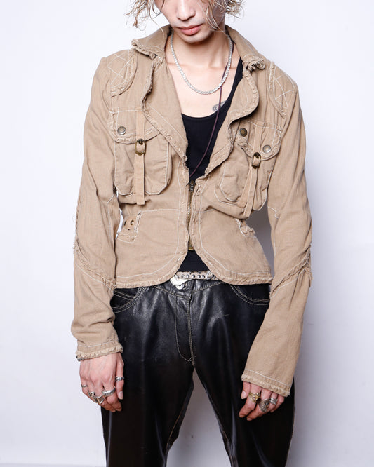 vintage belted traveler jacket
