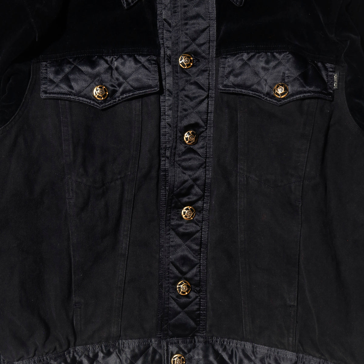 vintage baroque trucker jacket