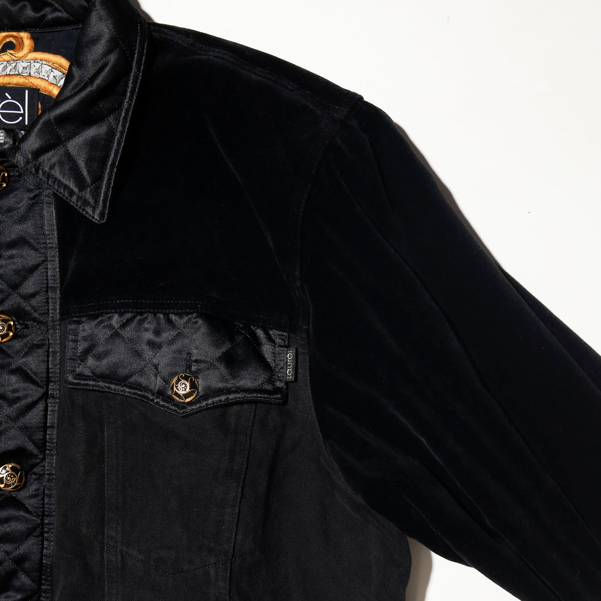 vintage baroque trucker jacket