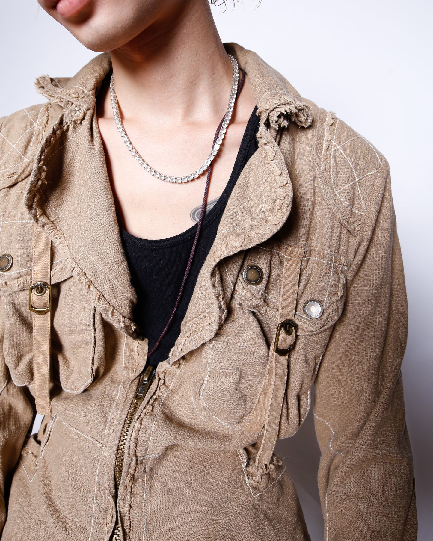 vintage belted traveler jacket