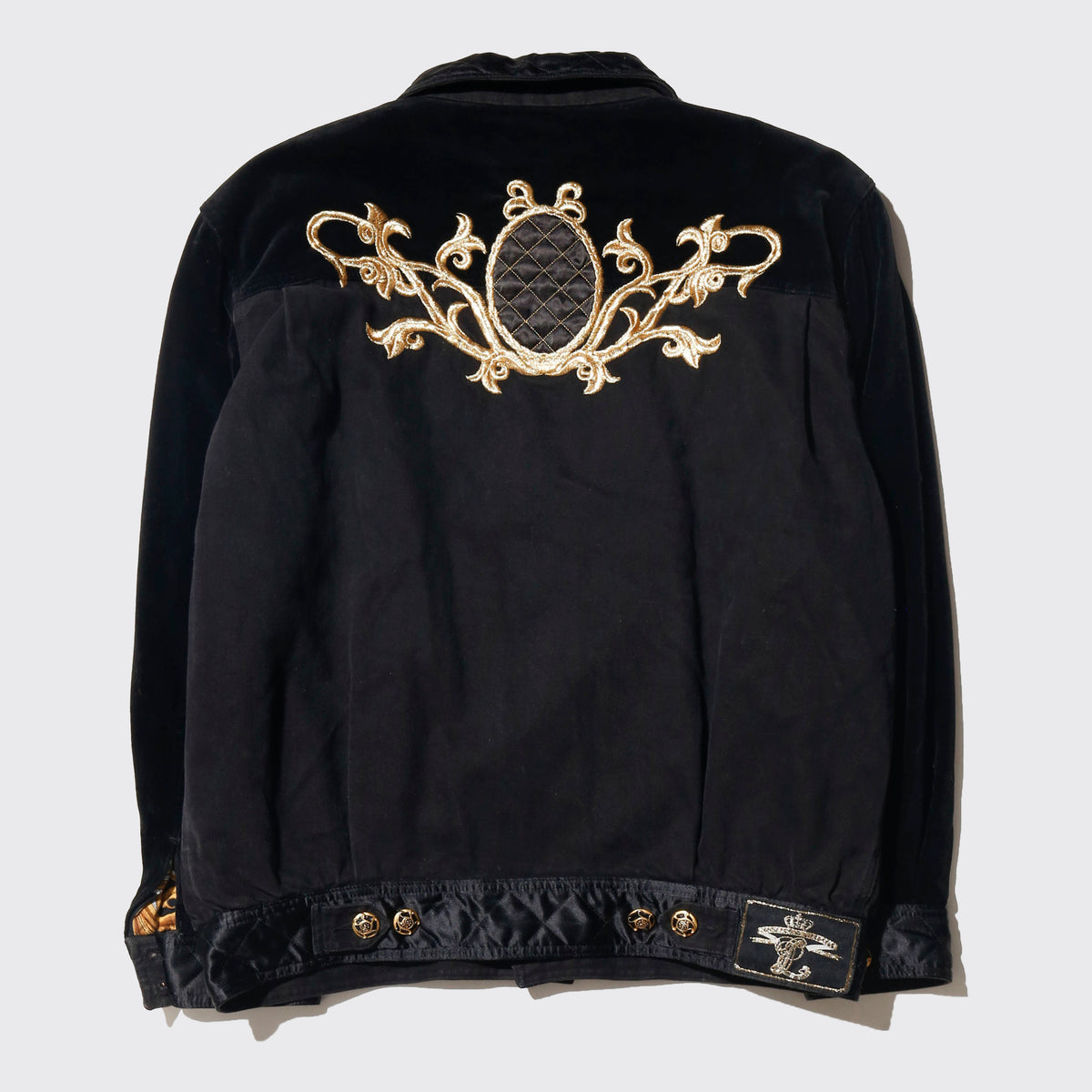 vintage baroque trucker jacket